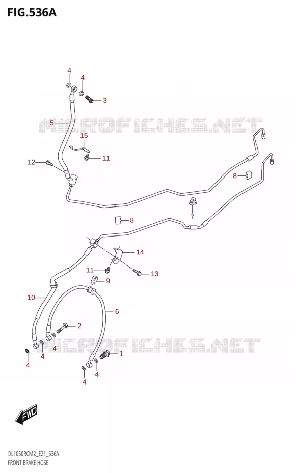 FRONT REMSLANG (DL1050RQ) Suzuki MOTO 1050 V-STROM 2022  DL1050RC M2 (E21)
