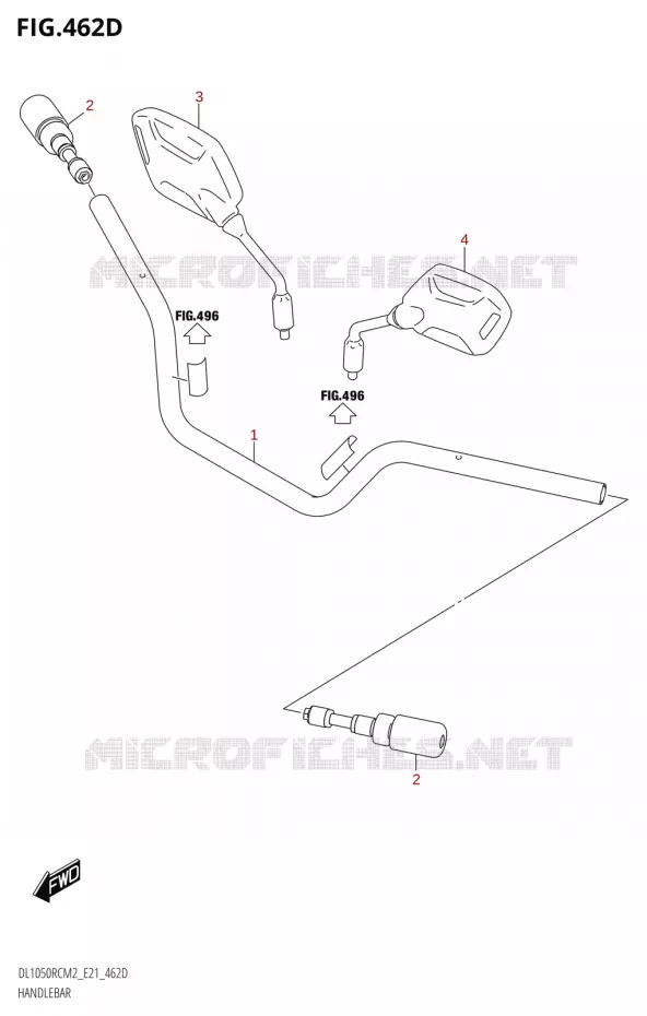 STUUR (DL1050RC) Suzuki MOTO 1050 V-STROM 2022  DL1050RC M2 (E21)