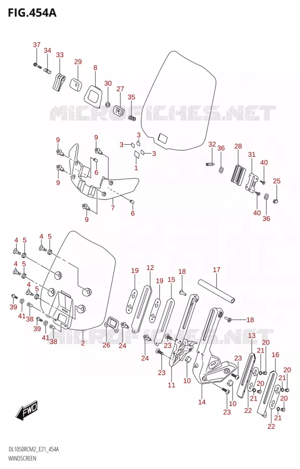 VOORRUIT (DL1050RC) Suzuki MOTO 1050 V-STROM 2022  DL1050RC M2 (E21)