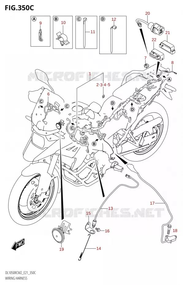 BEDRADING (DL1050RQ) Suzuki MOTO 1050 V-STROM 2022  DL1050RQ M2 (E21)