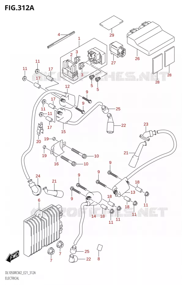 ELEKTRISCH Suzuki MOTO 1050 V-STROM 2022  DL1050RQ M2 (E21)