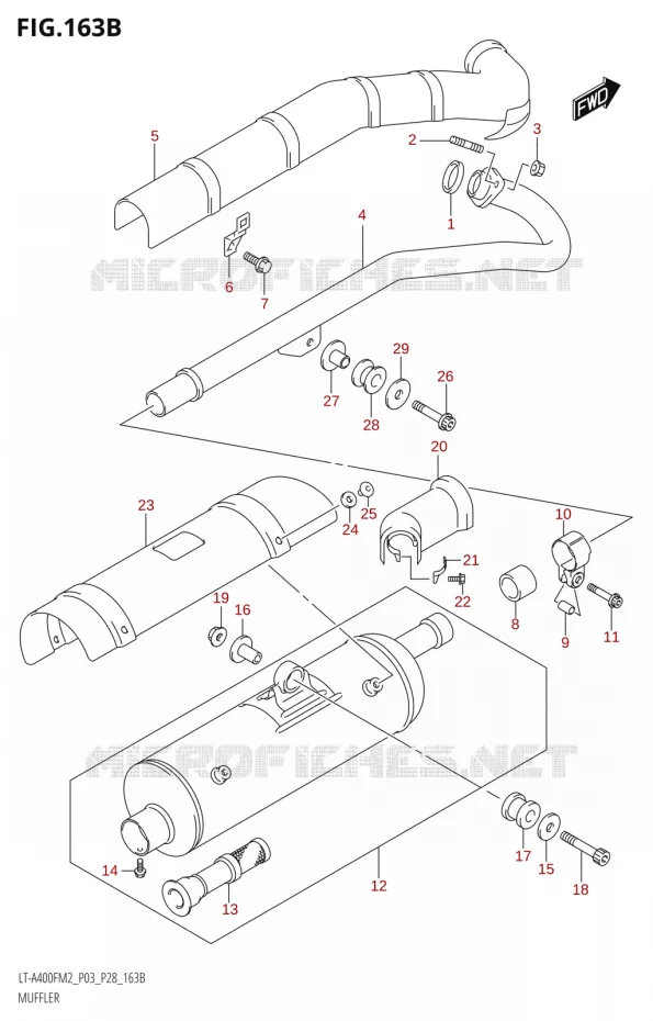 GELUIDDEMPER Suzuki QUAD 400 KINGQUAD 2022  LT-A400F M2 (P03/P28)