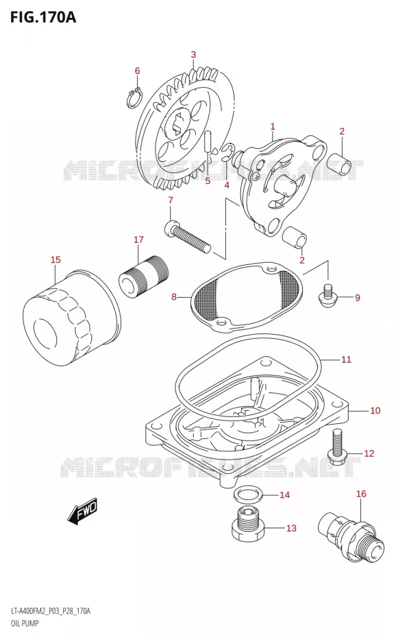 OLIEPOMP Suzuki QUAD 400 KINGQUAD 2022  LT-A400FZ M2 (P03/P28)