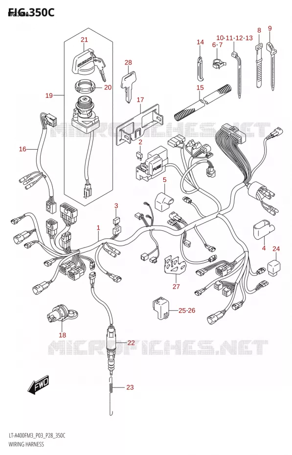 BEDRADING Suzuki QUAD 400 KINGQUAD 2023  LT-A400FZ M3 (P28/P03)