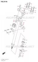 STUURKOLOM (LT A750X:M2:P03) voor Suzuki KINGQUAD 750 2022