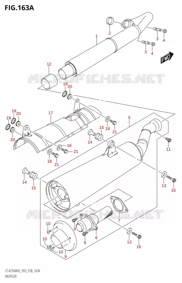 GELUIDDEMPER Suzuki QUAD 750 KINGQUAD 2022  LT-A750XP M2 (P03 / P28 /P33)