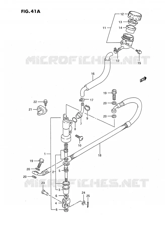ACHTER HOOFDREMCILINDER (MODELE M/N/P/R/S) Suzuki MOTO 80 RM 1988  RM80XJ(E2)