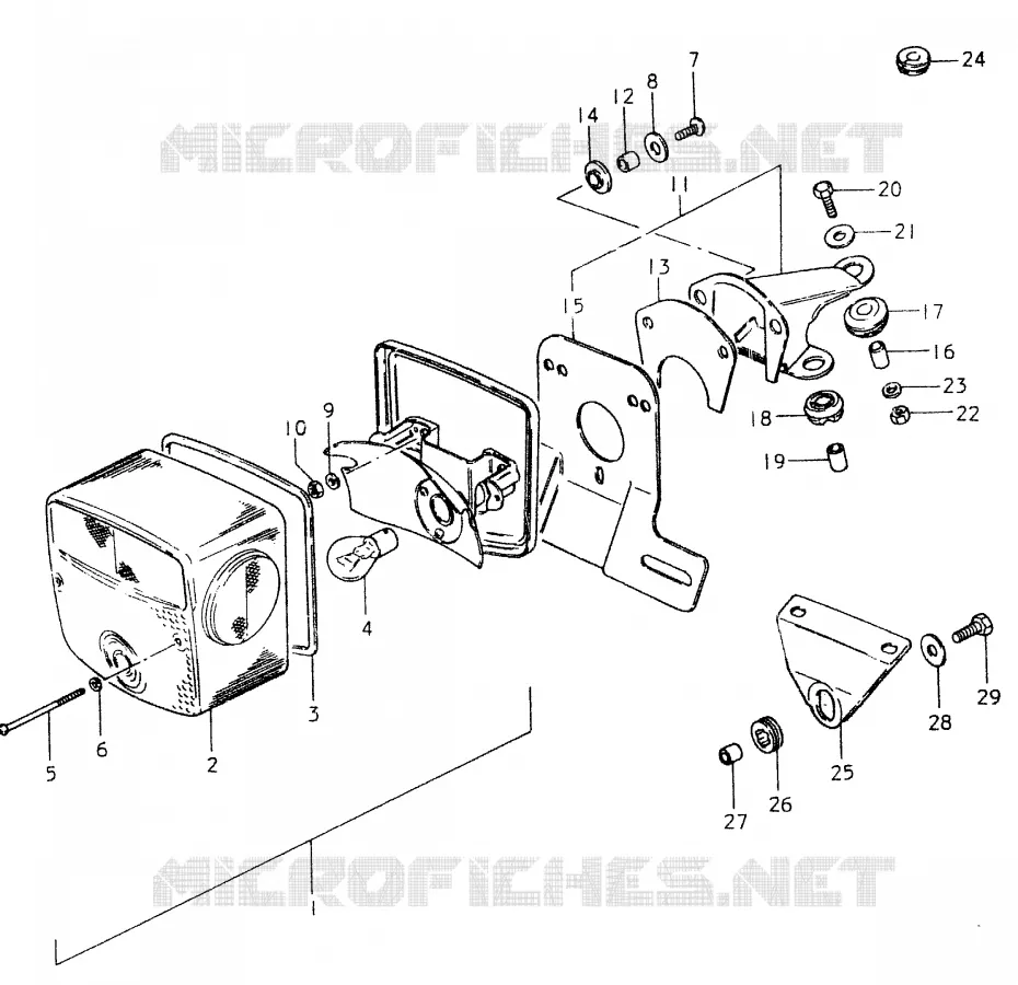 ACHTERLICHT Suzuki MOTO 400 SP 1980  SP400T