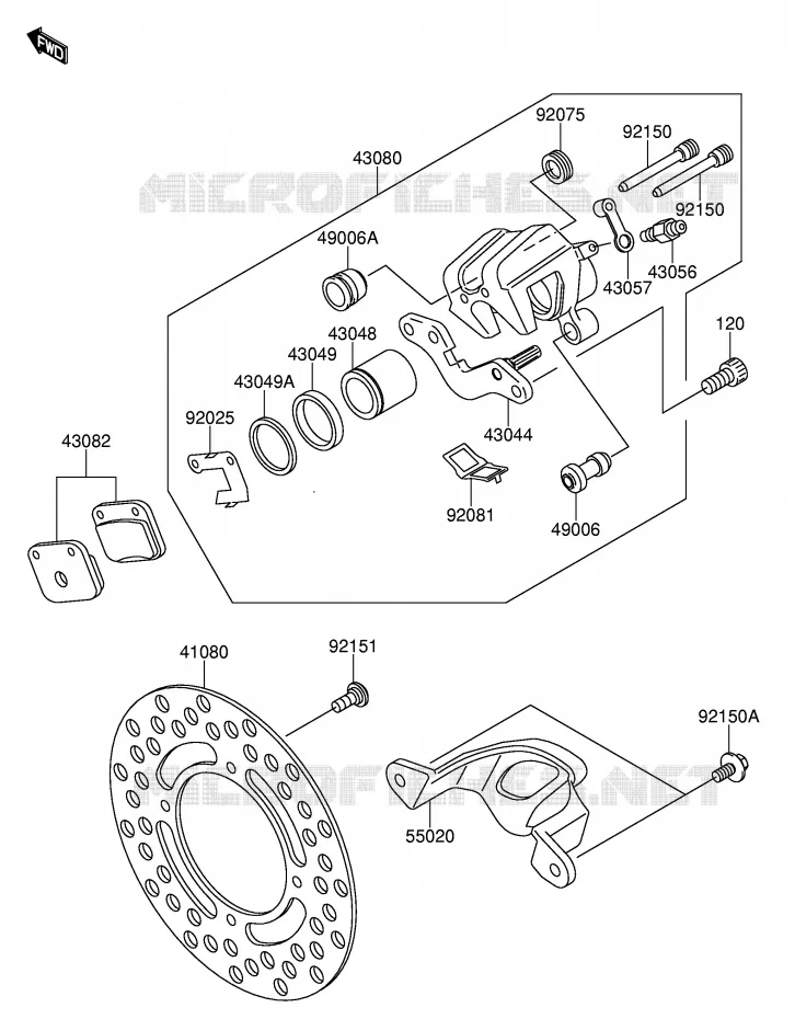 ACHTERREM Suzuki MOTO 65 RM-65 2005  RM65K5(E3)