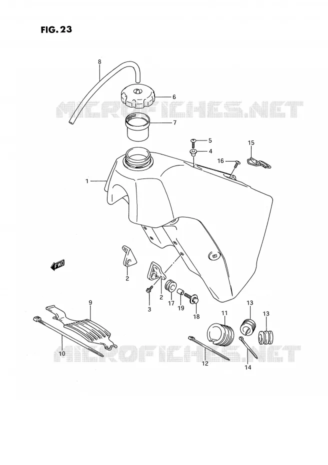 BENZINETANK Suzuki MOTO 250 RMX 1994  RMX250R(E3)