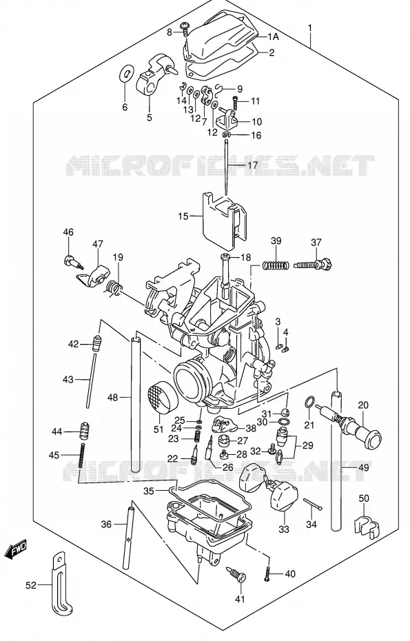 CARBURATOR (E3/E28) Suzuki MOTO 250 DR-Z 2002  DR-Z250K2(E3/E28)