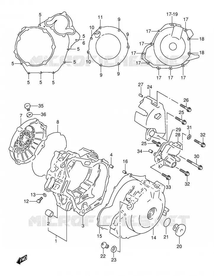 CASING Suzuki MOTO 1000 TL-R 2000  TL1000RY(E2)