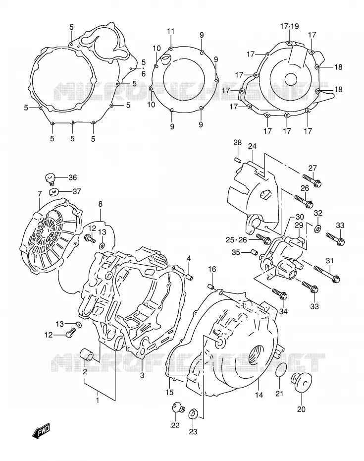 CASING Suzuki MOTO 1000 TL-S 1999  TL1000SX(E2)