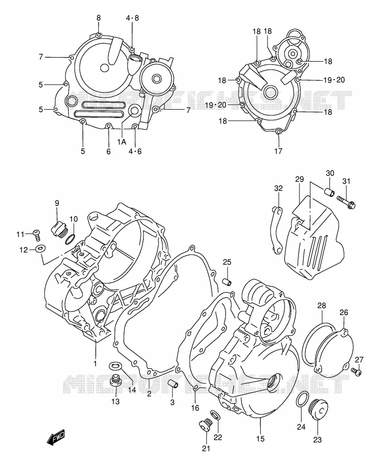 CASING Suzuki MOTO 250 DR-Z 2001  DR-Z250K1(E3/E28)