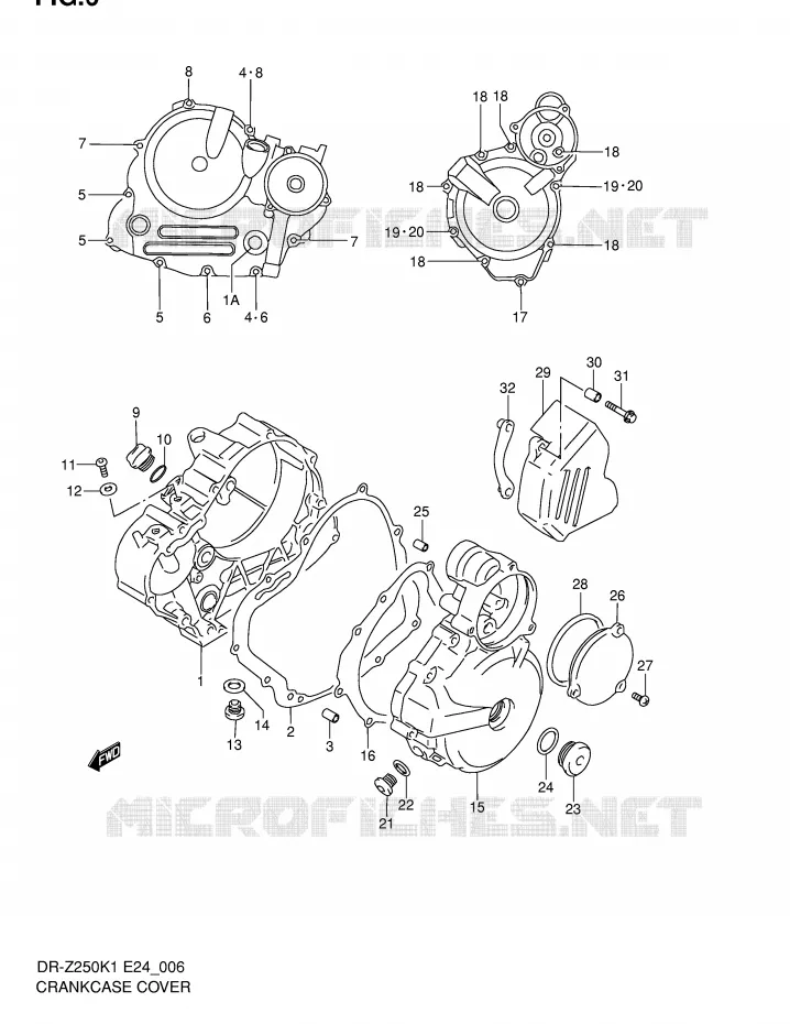CASING Suzuki MOTO 250 DR-Z 2005  DR-Z250K5(E24)