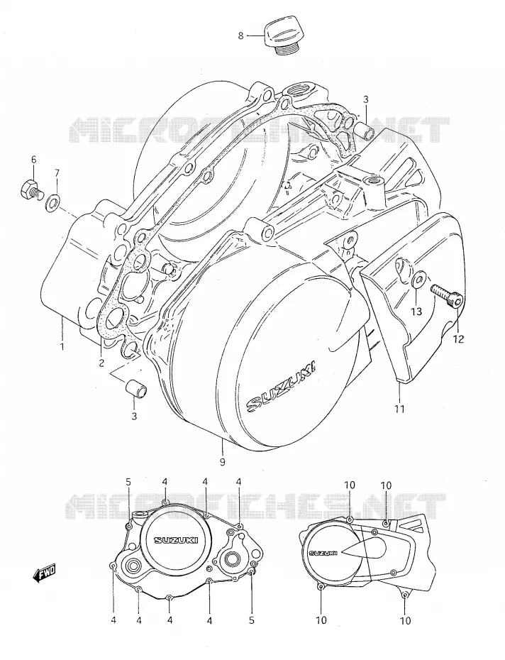 CASING Suzuki MOTO 50 RMX 1998  RMX50W