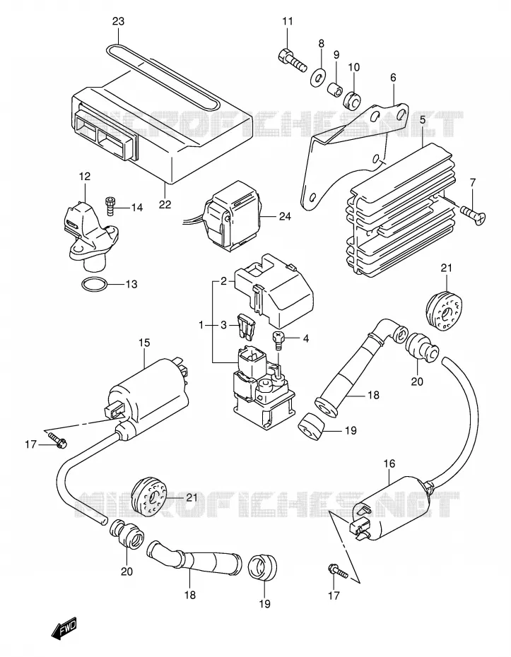 ELEKTRISCH (MODELE W/X/Y/K1) Suzuki MOTO 1000 TL-S 2000  TL1000SY(E2)