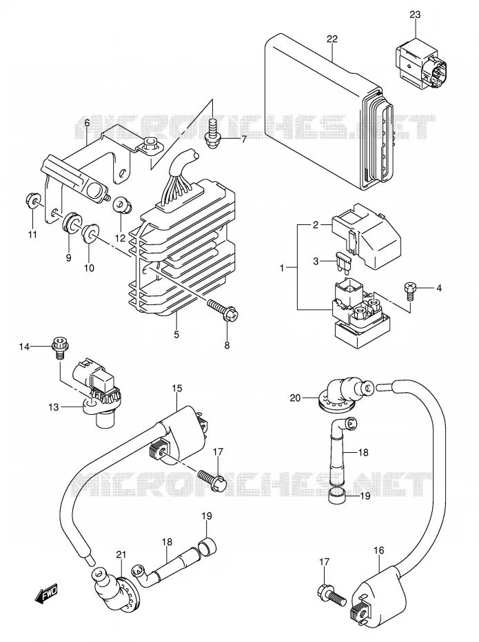ELEKTRISCH (SV1000S/S1/S2) Suzuki MOTO 1000 SV 2004  SV1000K4(E2)
