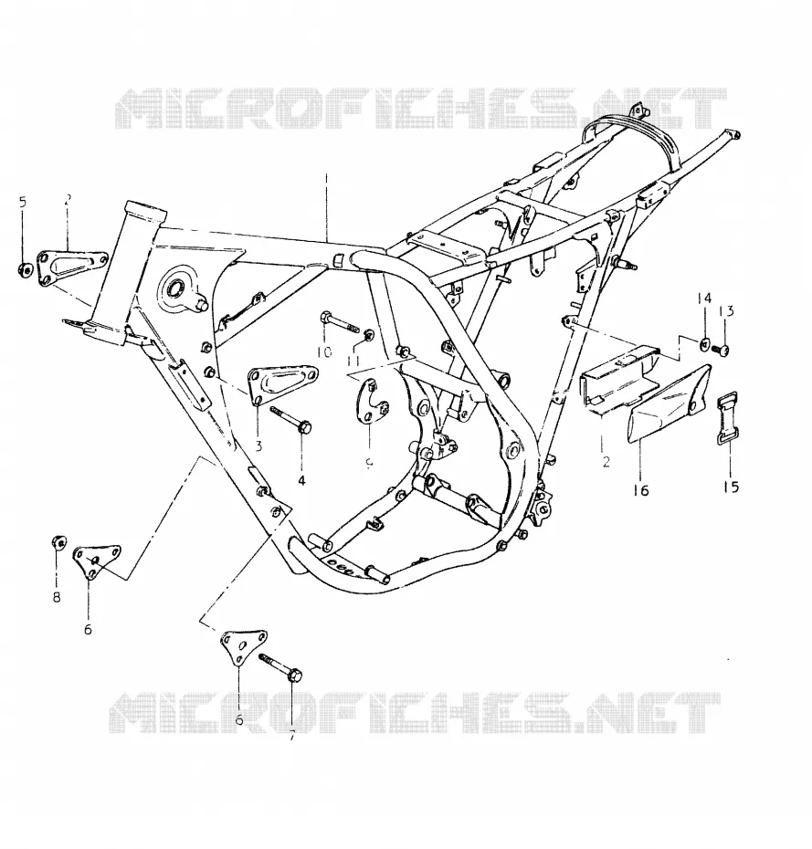 FRAME Suzuki MOTO 400 SP 1980  SP400T
