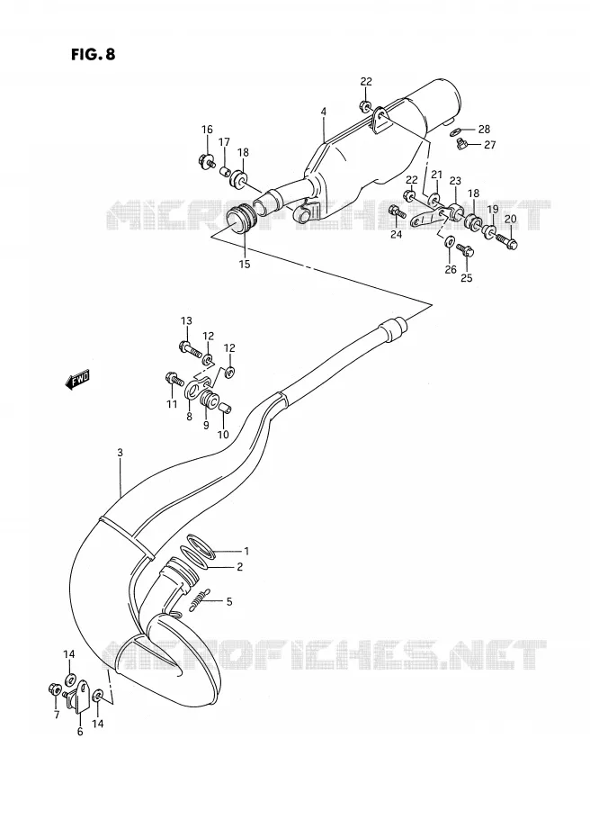 GELUIDDEMPER Suzuki MOTO 250 RMX 1993  RMX250P(E3)