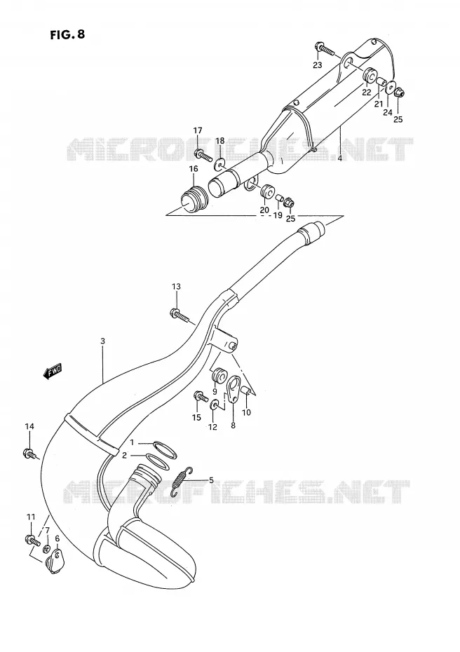 GELUIDDEMPER Suzuki MOTO 250 RMX 1993  RMX250RP(E1)