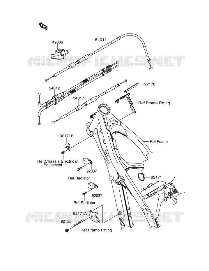 KABELS Suzuki MOTO 250 RM-Z 2004  RM-Z250K4(E28)