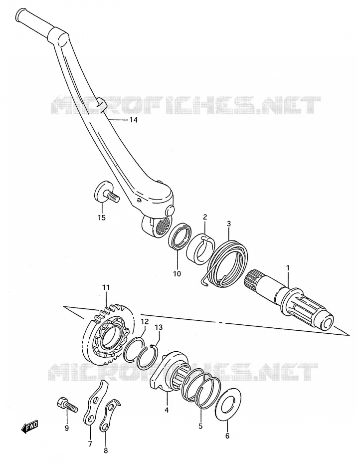 KICKSTARTER Suzuki MOTO 250 RMX 1990  RMX250L(E28)