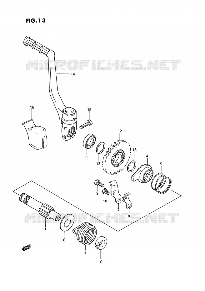 KICKSTARTER Suzuki MOTO 80 RM 1986  RM80G(E3)