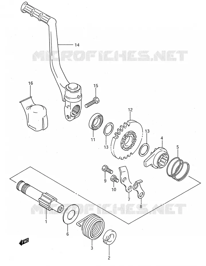 KICKSTARTER Suzuki MOTO 80 RM 1995  RM80S(E28)