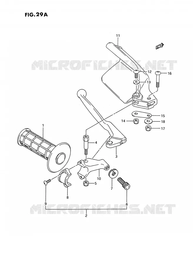 LEFT KNUCKLE COVER (MODELE N/P/R/S/T) Suzuki MOTO 250 RMX 1989  RMX250K(E3)