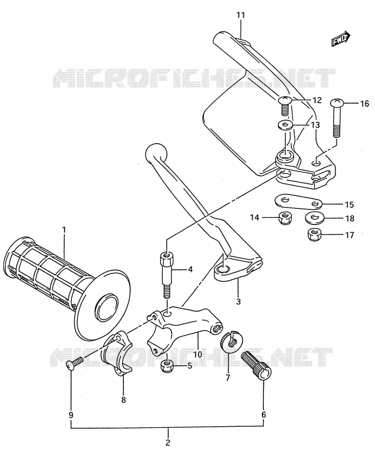 LEFT KNUCKLE COVER (MODELE N/P/R) Suzuki MOTO 250 RMX 1990  RMX250L(E28)