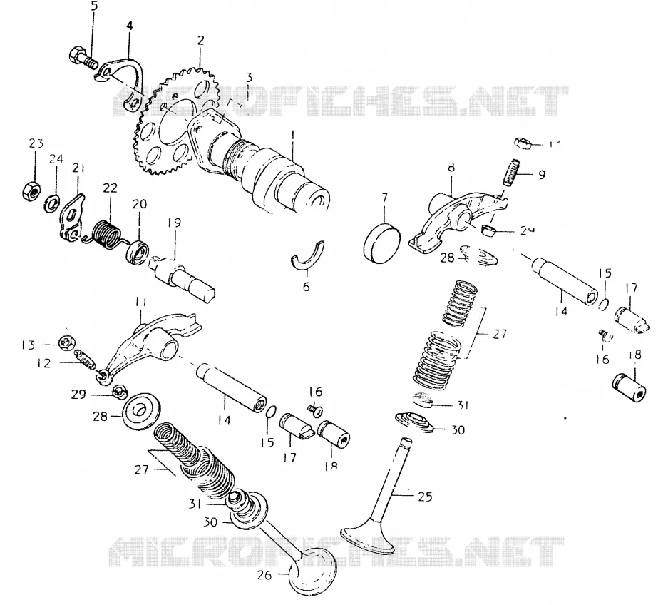 NOKKENAS - VALVES Suzuki MOTO 400 SP 1980  SP400T
