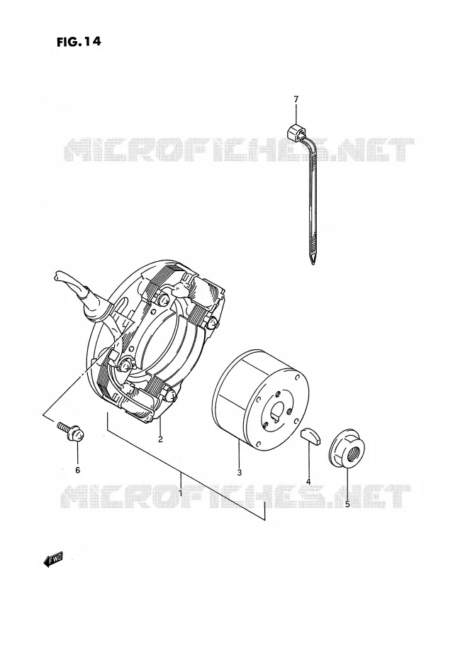 ONTSTEKING Suzuki MOTO 80 RM 1986  RM80G(E3)