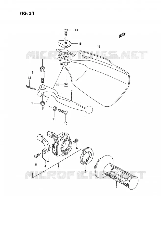 RECHTS KNUCKLE COVER Suzuki MOTO 250 RMX 1993  RMX250RP(E1)