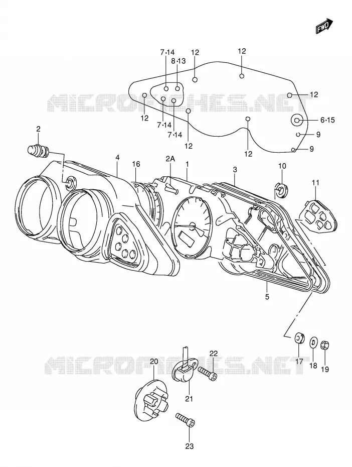 SNELHEIDSMETER (MODELE W/X/Y/K1) Suzuki MOTO 1000 TL-S 2000  TL1000SY(E2)