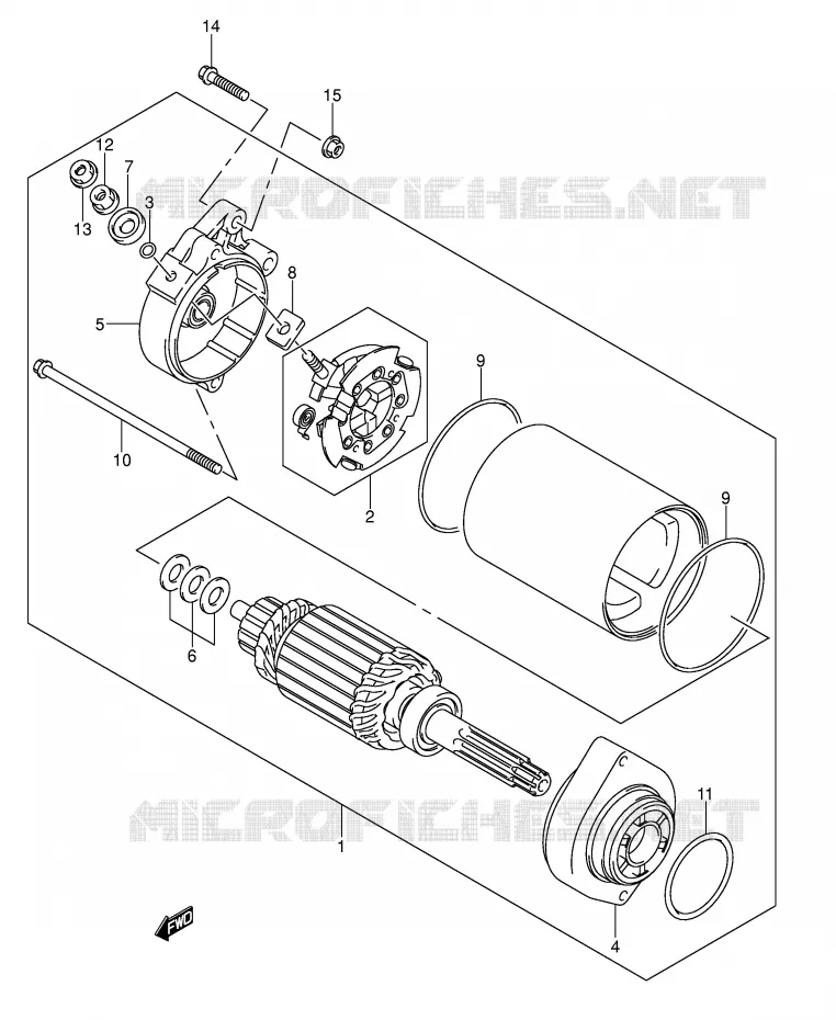 STARTMOTOR Suzuki MOTO 1000 SV 2003  SV1000SK3(E2)
