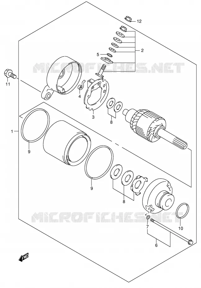 STARTMOTOR Suzuki MOTO 650 SV 1999  SV650X(E2)
