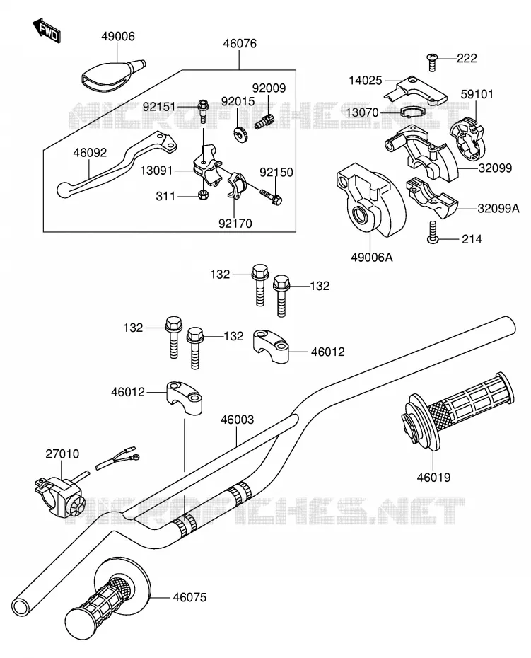 STUUR Suzuki MOTO 100 RM 2003  RM100K3(E21)