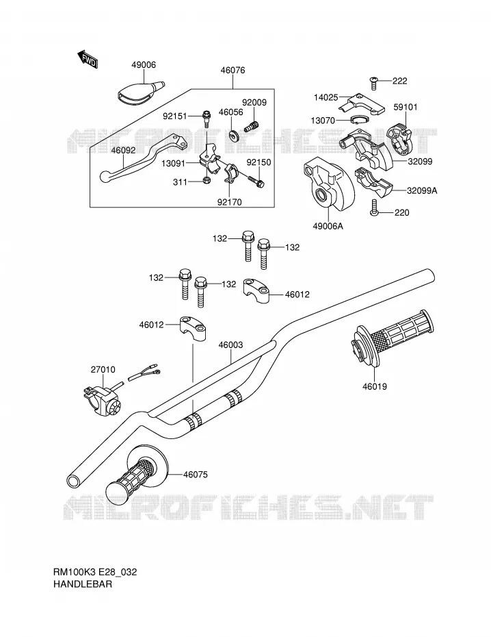 STUUR Suzuki MOTO 100 RM 2004  RM100K4(E28)