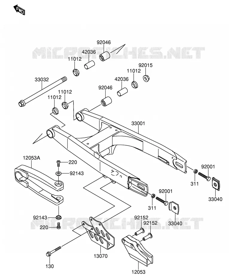 SWINGARM Suzuki MOTO 65 RM 2004  RM65K4(E19)