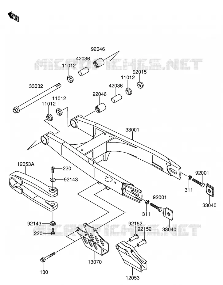 SWINGARM Suzuki MOTO 65 RM-65 2005  RM65K5(E3)