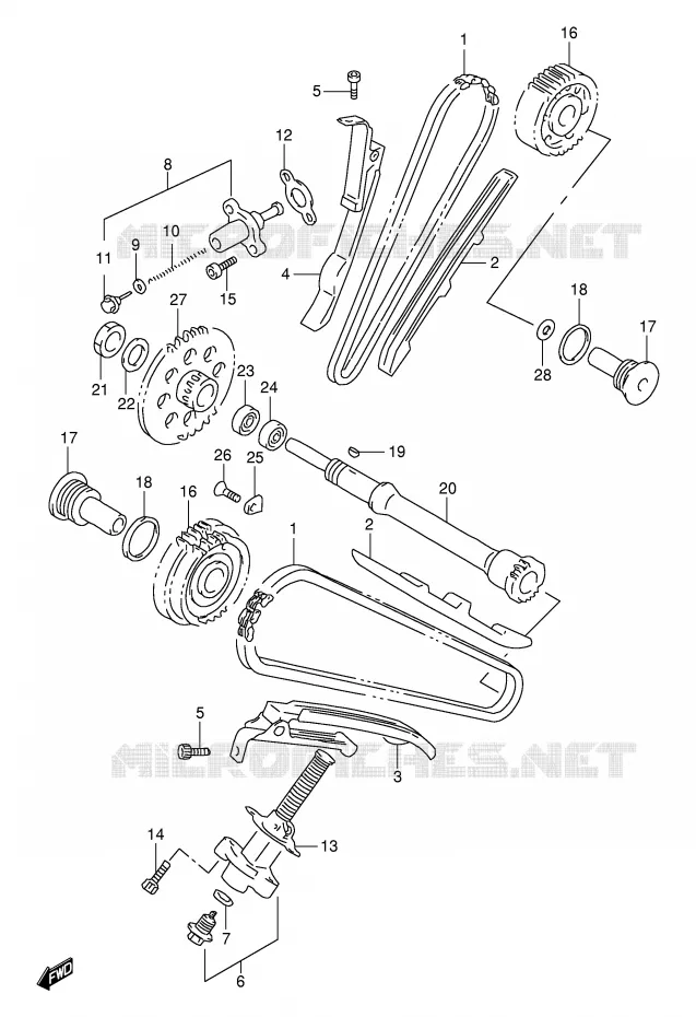 TIMING Suzuki MOTO 1000 TL-R 1999  TL1000RX(E2)