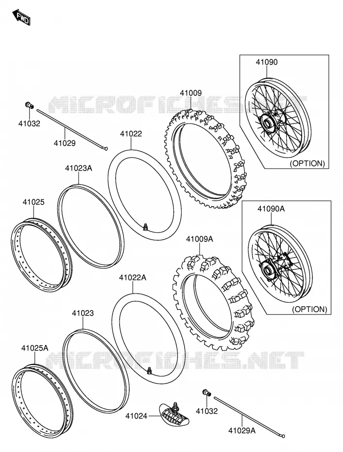 WIEL - BAND Suzuki MOTO 65 RM 2003  RM65K3(E28)
