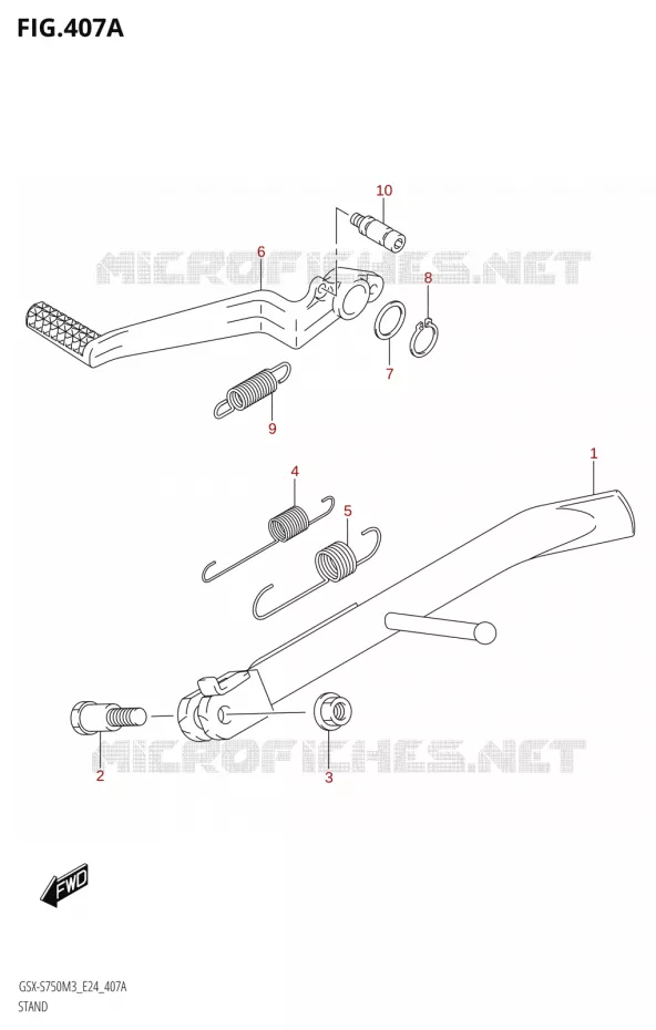STAND Suzuki MOTO 750 GSX-S 2023  GSX-S750A /  GSX-S750ZA M3 (E24)