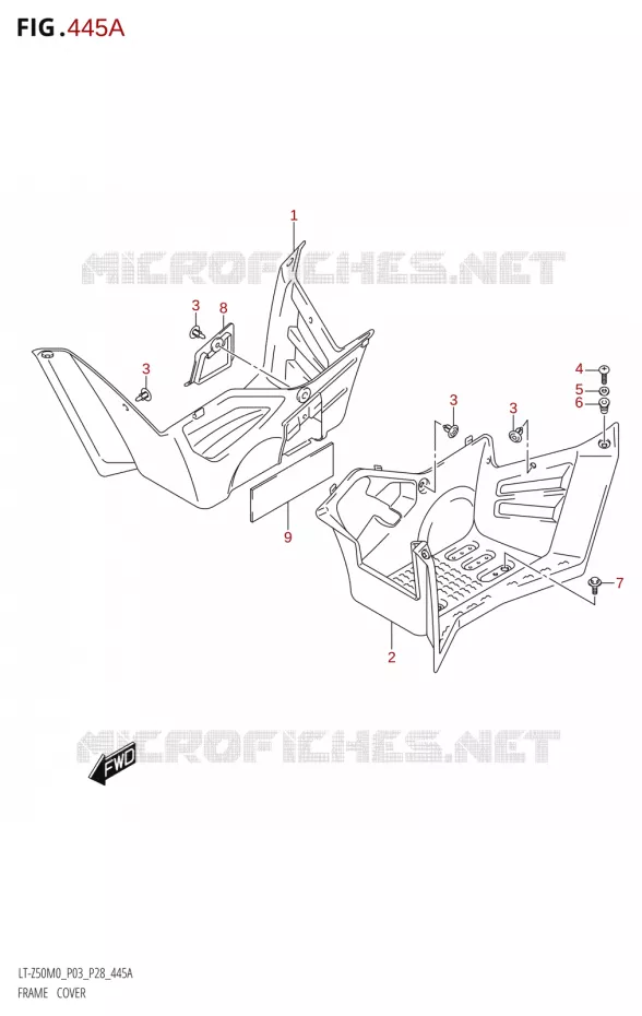 KUIP Suzuki QUAD 50 QUADSPORT 2020  LT-Z50 M0 (P03/ P28)