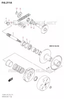 TRANSMISSION (2) MOTOR/TRANSMISSIE 50 suzuki-motorfietsen QUADSPORT 2021 2443000005