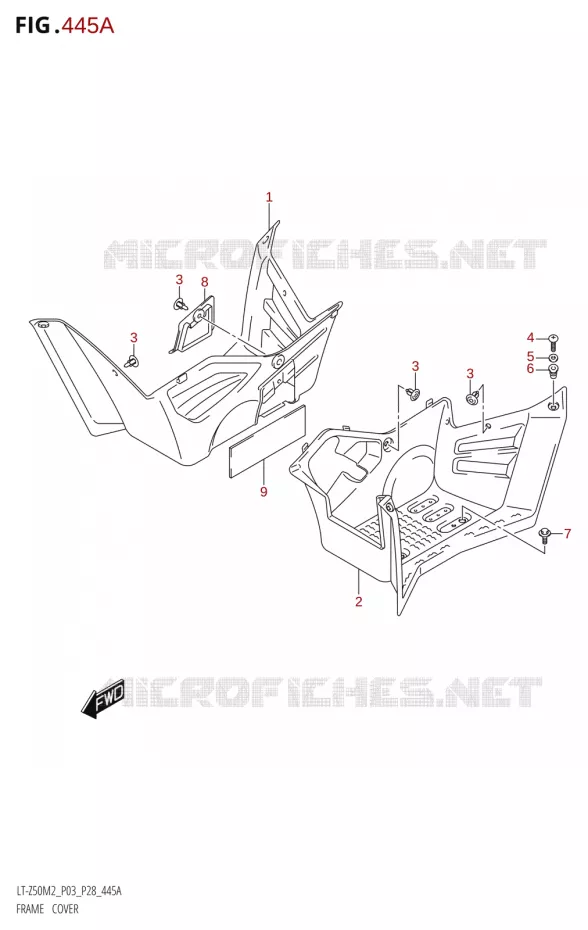 KUIP Suzuki QUAD 50 QUADSPORT 2022  LT-Z50 M2 (P03 / P28)