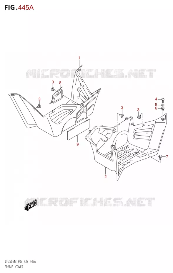 KUIP Suzuki QUAD 50 QUADSPORT 2023  LT-Z50 M3 (P03 / P28)