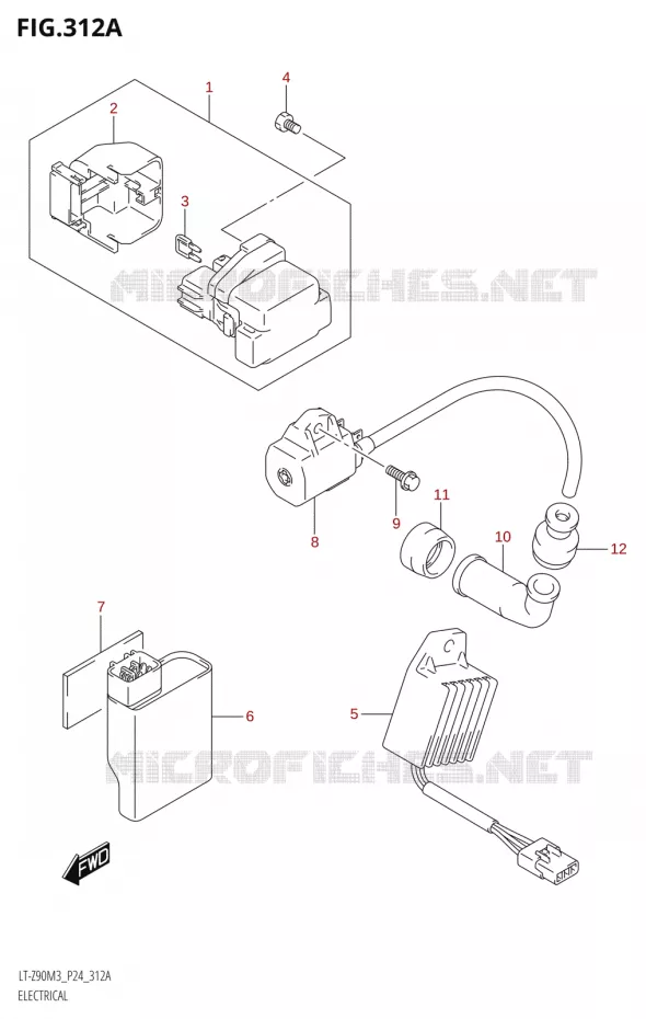 ELEKTRISCH Suzuki QUAD 90 QUADSPORT 2023  LT-Z90 M3 (P03,P28)