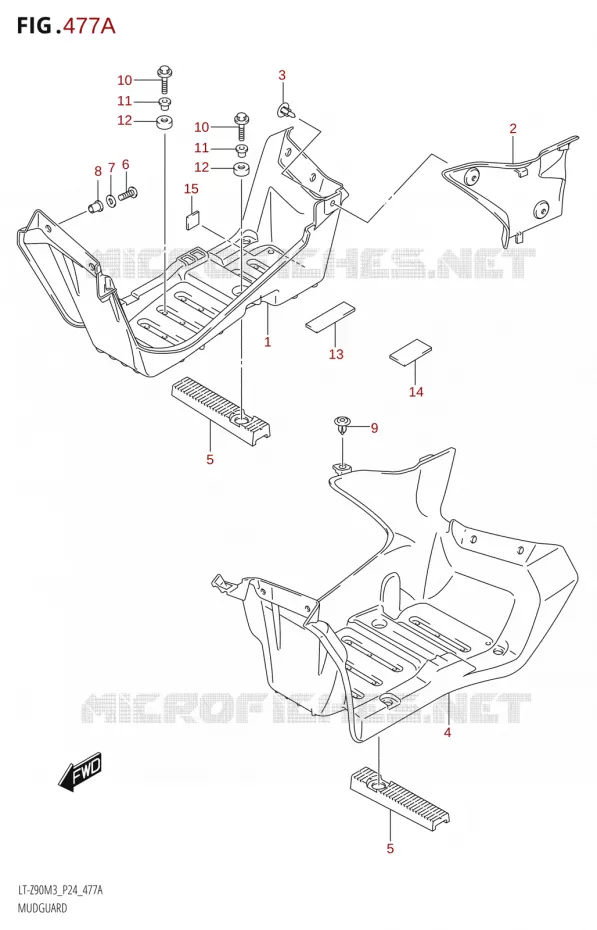 SPATBORD Suzuki QUAD 90 QUADSPORT 2023  LT-Z90 M3 (P03,P28)